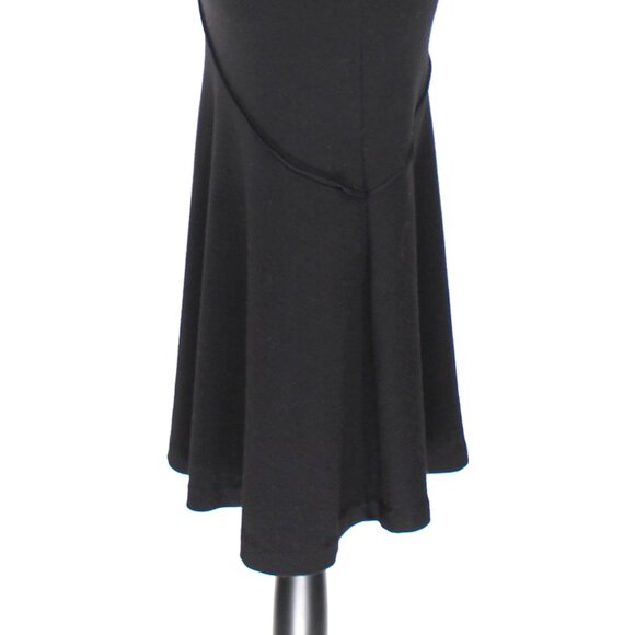 Diane von Furstenburg Slater Black Wool Bow Midi Dress 3/4 Sleeves 2 - Picture 5 of 8